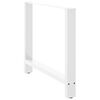 vidaXL Pieds de table à manger Blanc 2 pièces 90 x (72-73) cm Acier