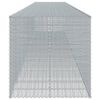 vidaXL Panier gabion avec couvercle 1050x100x100 cm fer galvanisé