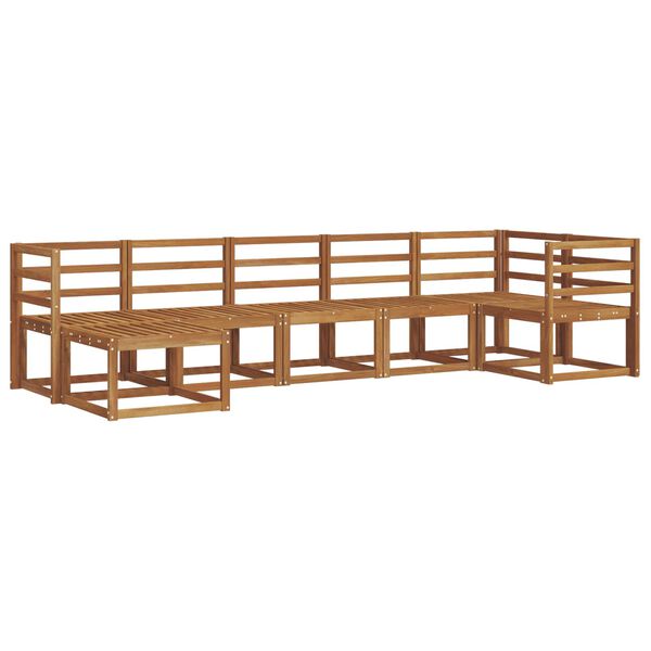 vidaXL Ensemble de canap&eacute;s d'ext&eacute;rieur 7 pcs Naturel