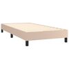 vidaXL Sommier &agrave; lattes de lit avec matelas Cappuccino 100x200 cm