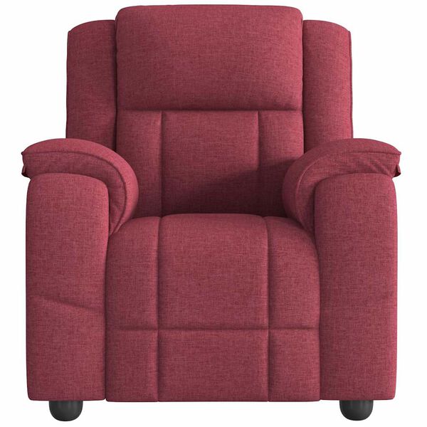 vidaXL Fauteuil inclinable Rouge bordeaux Tissu