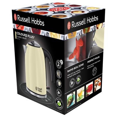 Russell Hobbs Bouilloire Colours Plus Crème classique 2400 W 1,7 L