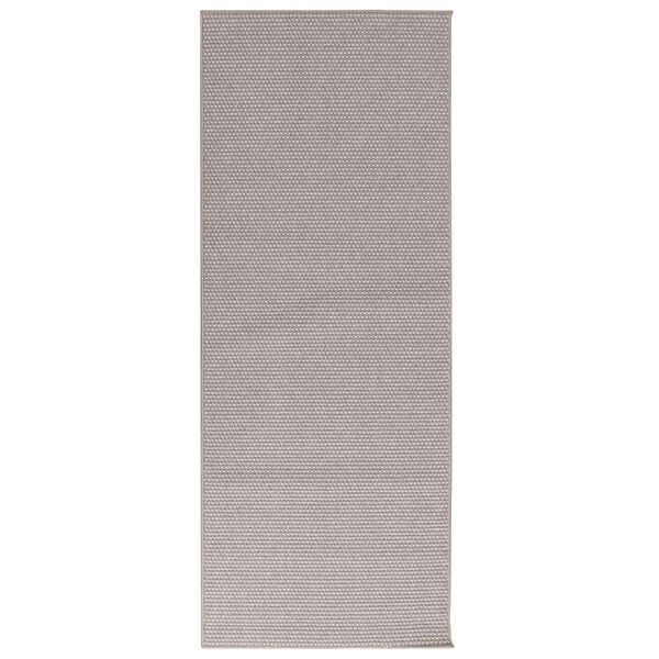 vidaXL Tapis de surface HUARTE Cr&egrave;me et Taupe 200 x 80 cm Polyester