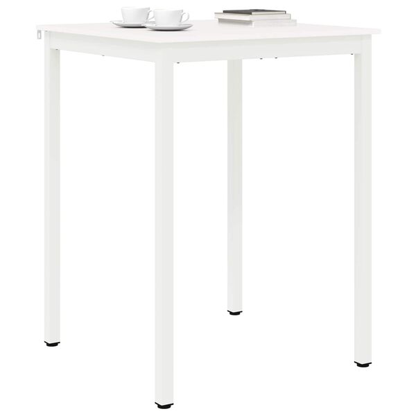 vidaXL Table de bar Blanc 110 x 55 x 105 cm Bois de pin massif