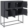 vidaXL Buffet anthracite 100,5x39x107 cm acier