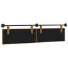 vidaXL T&ecirc;te de lit suspendue Marron 210 x 55 x 7 cm Velours