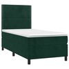 vidaXL Sommier &agrave; lattes de lit avec matelas Vert fonc&eacute; 90x200 cm