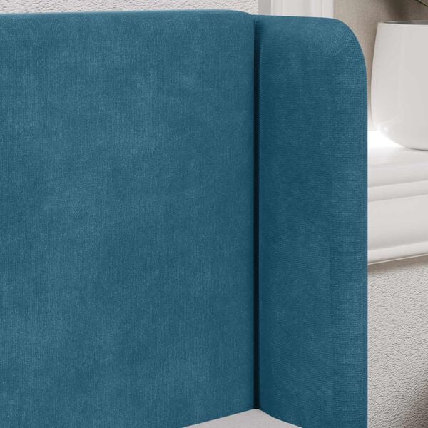 vidaXL Oreille de t&ecirc;te de lit Bleu 40,5 x 40,5 x 4 cm Velours