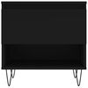 vidaXL Tables basses 2 pcs noir 50x46x50 cm bois d'ing&eacute;nierie