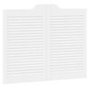 vidaXL Portes battantes 80 x 50 cm Bois de pin massif Blanc