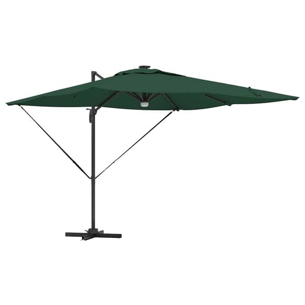vidaXL Parasol Roma Vert 286 x 284 x 270 cm Aluminium et polyester