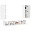 vidaXL Ensemble meuble TV Montage mural 3 pcs Blanc Bois d'ing&eacute;nierie