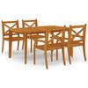 vidaXL Ensemble &agrave; manger de jardin 5 pcs Bois d'acacia solide
