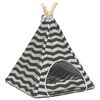 vidaXL Teepee pour animaux de compagnie avec coussin 40 x 40 x 50 cm