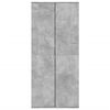 vidaXL Armoire &agrave; chaussures Gris b&eacute;ton 80x39x178 cm Bois d'ing&eacute;nierie