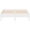 vidaXL Cadre de lit sans matelas blanc 140x190 cm bois de pin massif
