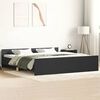 vidaXL Cadre de lit sans matelas noir 160x200 cm