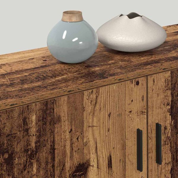 vidaXL Ensemble de meuble TV mural Montage mural 3 pcs Bois Ancien