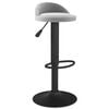 vidaXL Tabouret de bar Gris clair Velours
