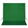 vidaXL Syst&egrave;me de support de toile de fond 600 x 300 cm Vert