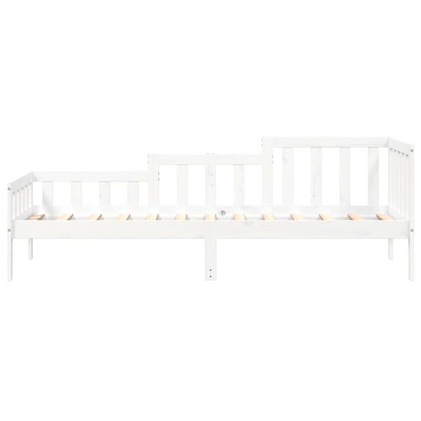 vidaXL Lit de jour sans matelas blanc 90x200 cm bois de pin massif