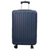 vidaXL Valise avec verrouillage Bleu fonc&eacute; 43 x 27 x 66 cm Plastic ABS