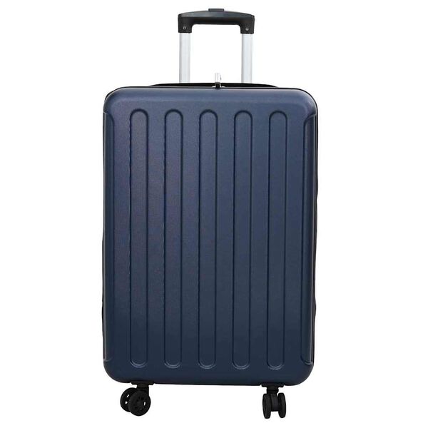 vidaXL Valise avec verrouillage Bleu fonc&eacute; 43 x 27 x 66 cm Plastic ABS