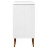 vidaXL Commode MOLDE Blanc 80x40x80 cm Bois de pin massif