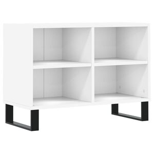 vidaXL Meuble TV blanc 69,5 x 30 x 50 cm bois d'ing&eacute;nierie