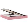 vidaXL Cadre de lit ottoman avec stockage Rose 200 x 200 cm Velours