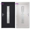 vidaXL Porte d'entr&eacute;e anthracite 98x208 cm PVC
