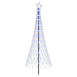 vidaXL Arbre de No&euml;l LED 180 cm 230 LED Bleu Fer Noir