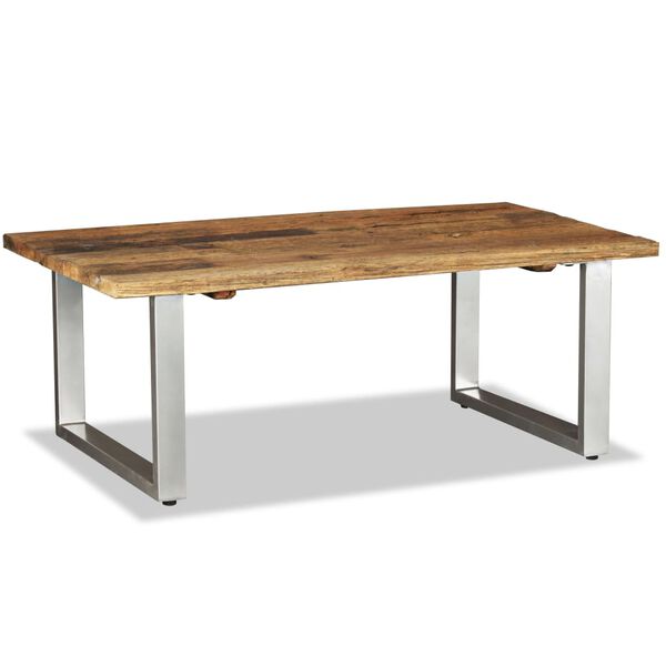 vidaXL Table basse Bois de récupération massif 100x60x38 cm