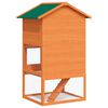 vidaXL Clapier d'extérieur Enclos pour petits animaux 3 niveaux Bois