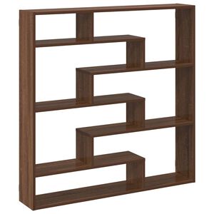 vidaXL &Eacute;tag&egrave;re cube murale 7 compartiments ch&ecirc;ne marron