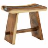 vidaXL Tabouret de salle de bain Naturel 50 x 30 x 45 cm Bois naturel