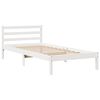 vidaXL Cadre de lit sans matelas blanc 90x200 cm bois de pin massif