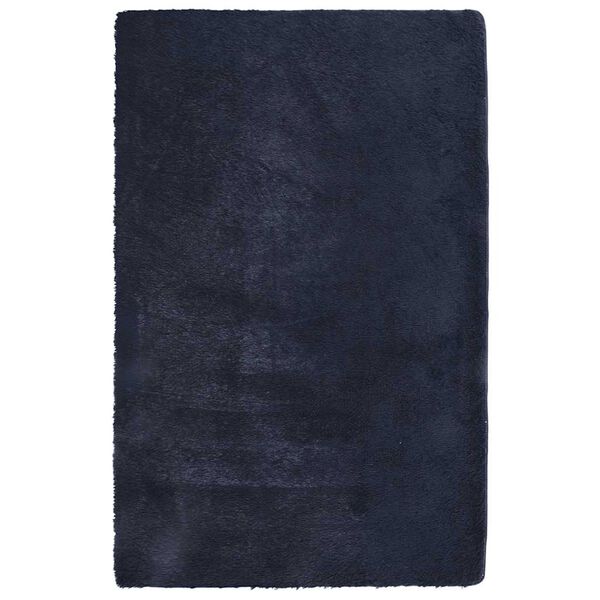 vidaXL Tapis Shaggy &agrave; poils longs NAVARRA bleu marine 130x200 cm