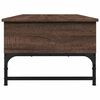 vidaXL Table basse chêne marron 100x50x35cm bois d'ingénierie et métal