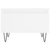 vidaXL Tables basses 2 pcs blanc 50x46x35 cm bois d'ingénierie