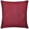 vidaXL Housses de coussin 4 pcs Coton Bordeaux 40x40 cm