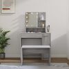 vidaXL Ensemble de coiffeuse avec LED Sonoma gris Bois d'ing&eacute;nierie