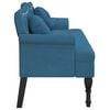vidaXL Banc avec coussins bleu 120,5x65x75 cm velours