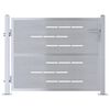 vidaXL Porte de Jardin 85 x 70 cm Acier inoxydable Verrouillable
