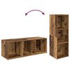 vidaXL Ensemble meuble TV 3 pcs Bois Ancien 37 x 35 x 107,5 cm
