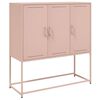vidaXL Buffet haut rose 100,5x39x107 cm acier