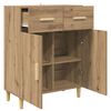 vidaXL Buffet chêne artisanal 34 x 69,5 x 89 cm Bois d'ingénierie