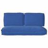 vidaXL Ensemble de coussins 3 pcs Bleu royal Tissu Oxford