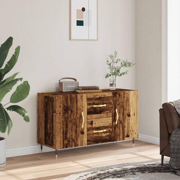 vidaXL Buffet vieux bois 100x36x60 cm bois d'ing&eacute;nierie