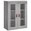 vidaXL Buffet haut Sonoma gris 69,5x34x180 cm Bois d'ing&eacute;nierie